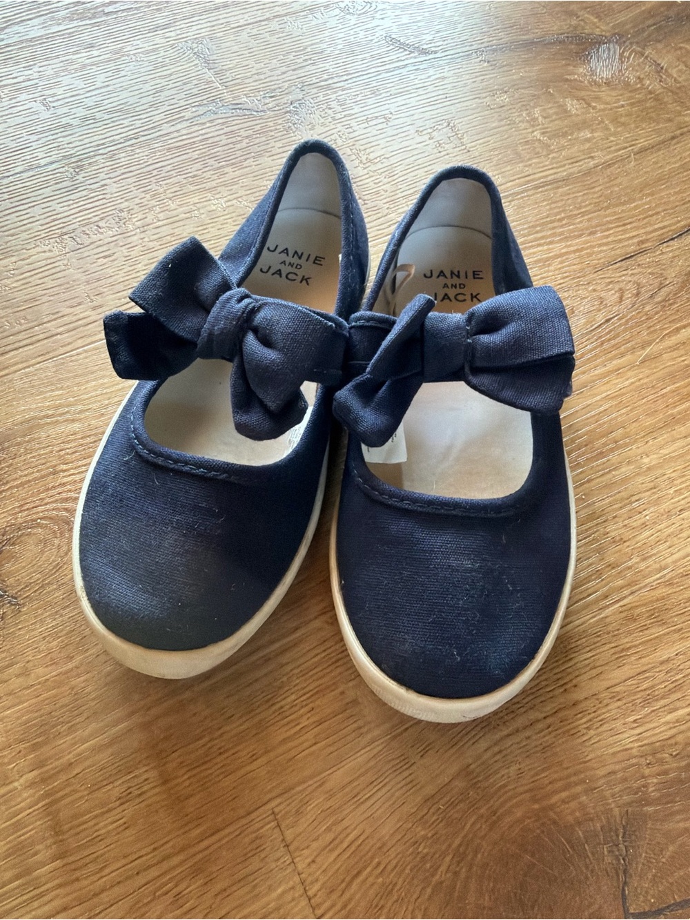 Janie and Jack Navy Bow Mary Jane Shoes